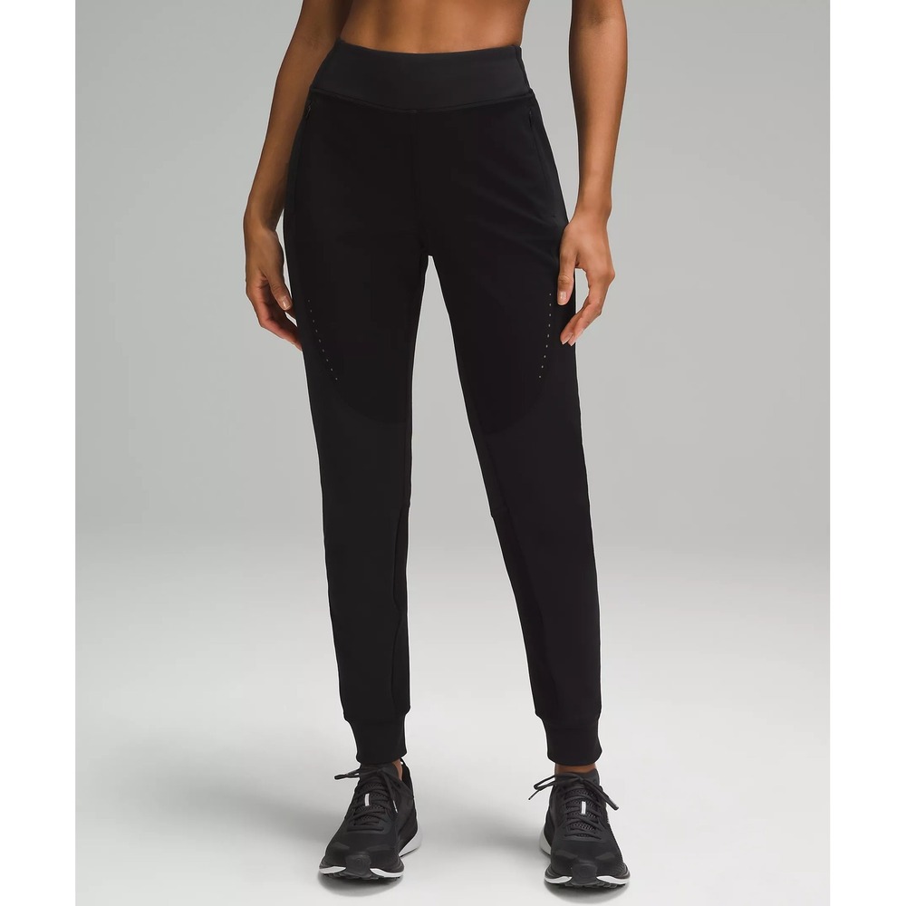 187-Lululemon-Cold Weather High-Rise Running Jogger Full Length-Black